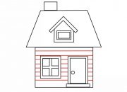 Cara menggambar rumah sederhana