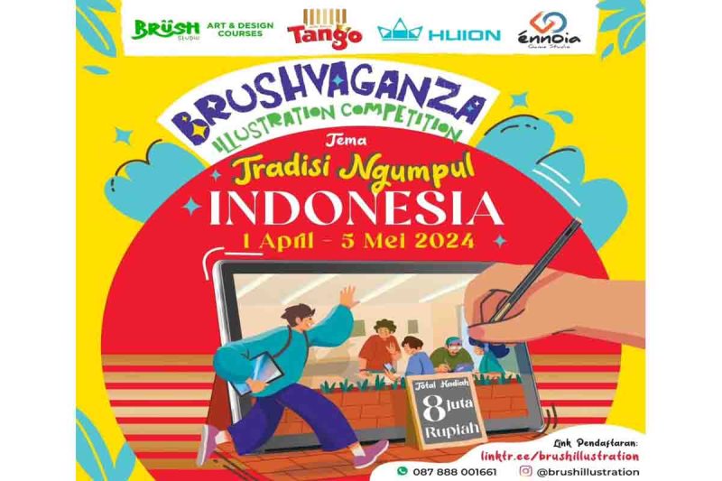 Info Lomba Ilustrasi Berakhir 5 Mei 2024, Hadiah Jutaan Rupiah! (dok. Instagram @brushillustration)