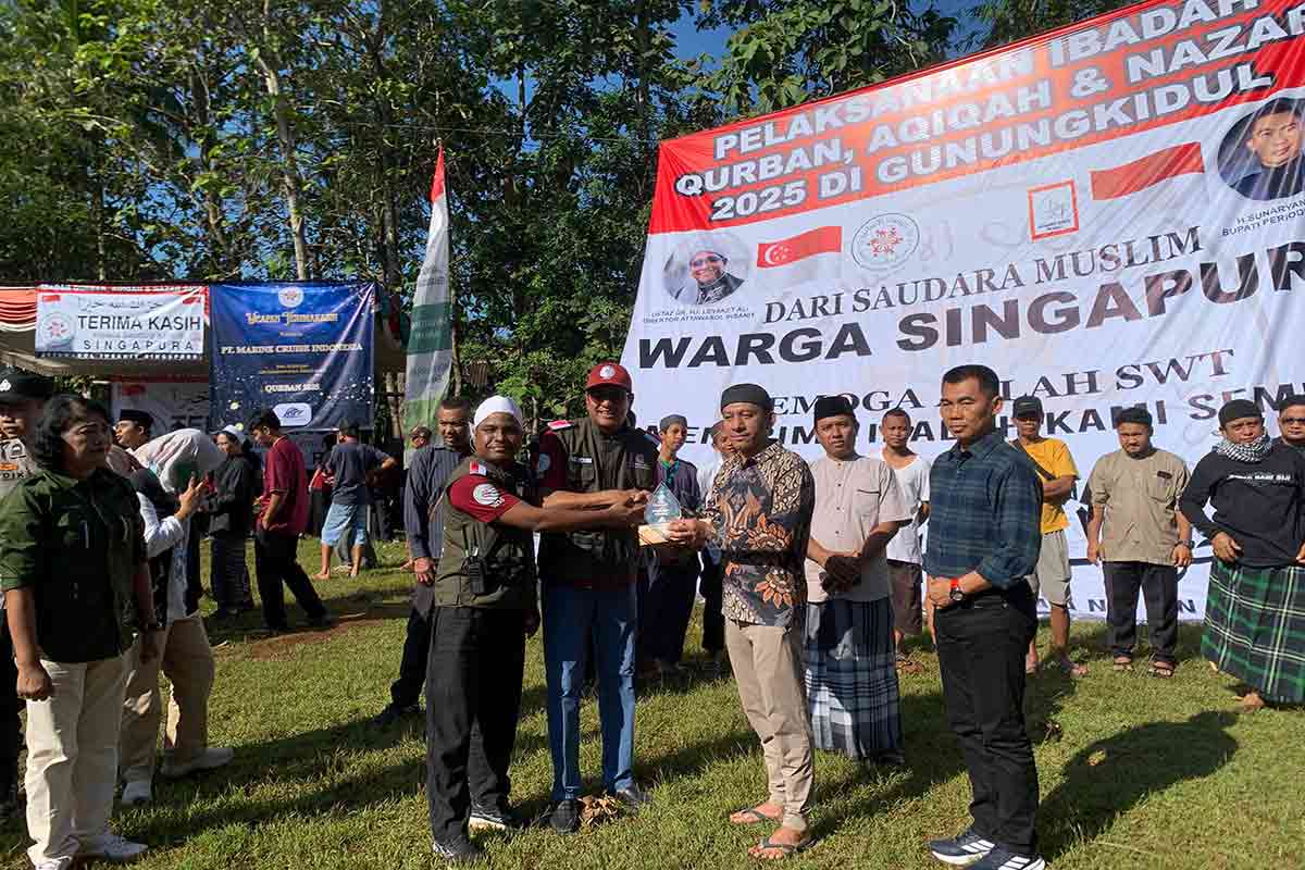 Ribuan Hewan Kurban dari Yayasan Asal Singapura disalurkan Untuk Gunungkidul