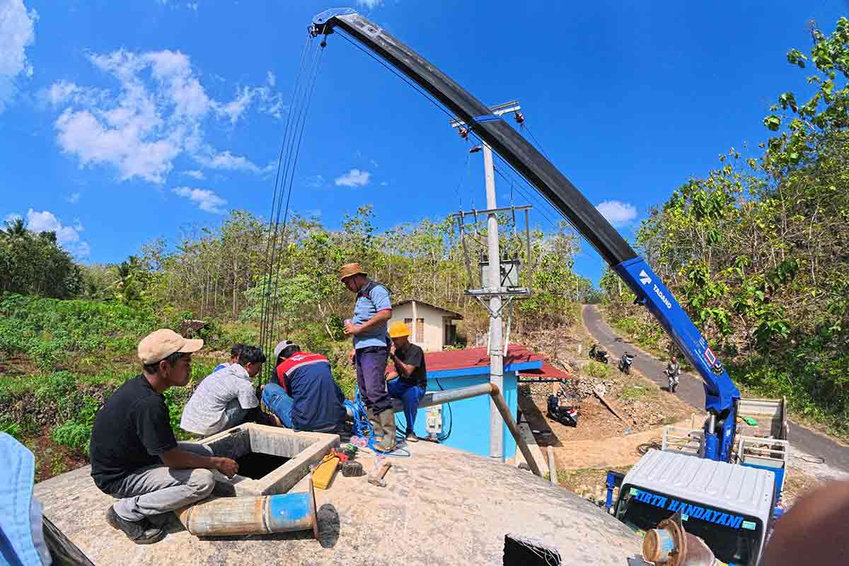 Tingkatkan Layanan Air Bersih Saat Kemarau di Gunungkidul, PDAM Tirta Handayani Menyelesaikan Reservoir Gerotan