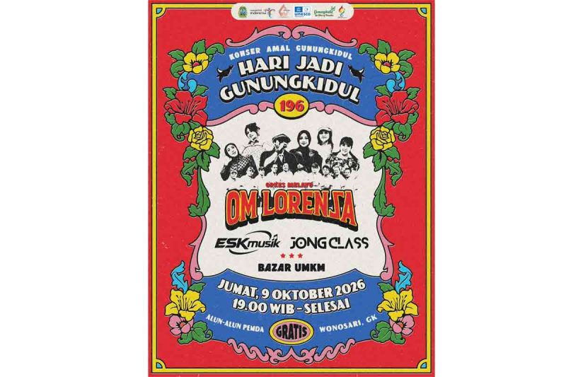 Sambut Hari Jadi Ke-196 Gunungkidul, Pemkab Siapkan Konser Amal OM Lorenza di Alun-Alun Wonosari